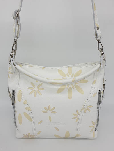 Les fleurs ! Joli design artistique pour un sac un cuir fait main. Longue durée et qualité.